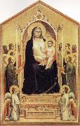 Enthroned Madonna with Saints, GIOTTO di Bondone